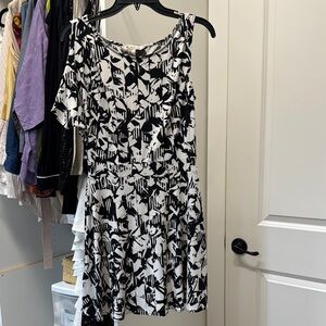 BCBGeneration Black and White Mini Dress
